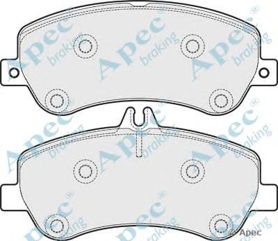 APEC BRAKING pad1711 -  Комплект тормозных колодок, дисковый тормоз